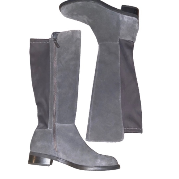 Blondo Shoes - Blondo Eden Waterproof Suede Knee High Boots Gray